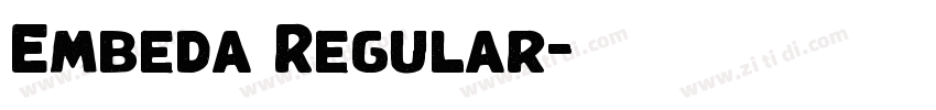 Embeda Regular字体转换 Embeda Regular字体转换